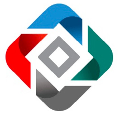 Логотип федерации EMC: голубой -- EMC, зеленый --  Pivotal, красный -- RSA и серый  VMware